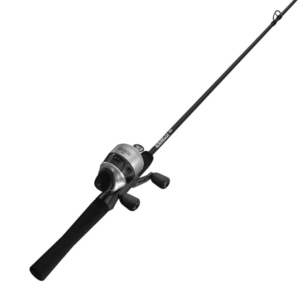 Zebco 33 Spincast Reel & Fishing Rod Combo 6' 2-Piece Fiberglass EVA